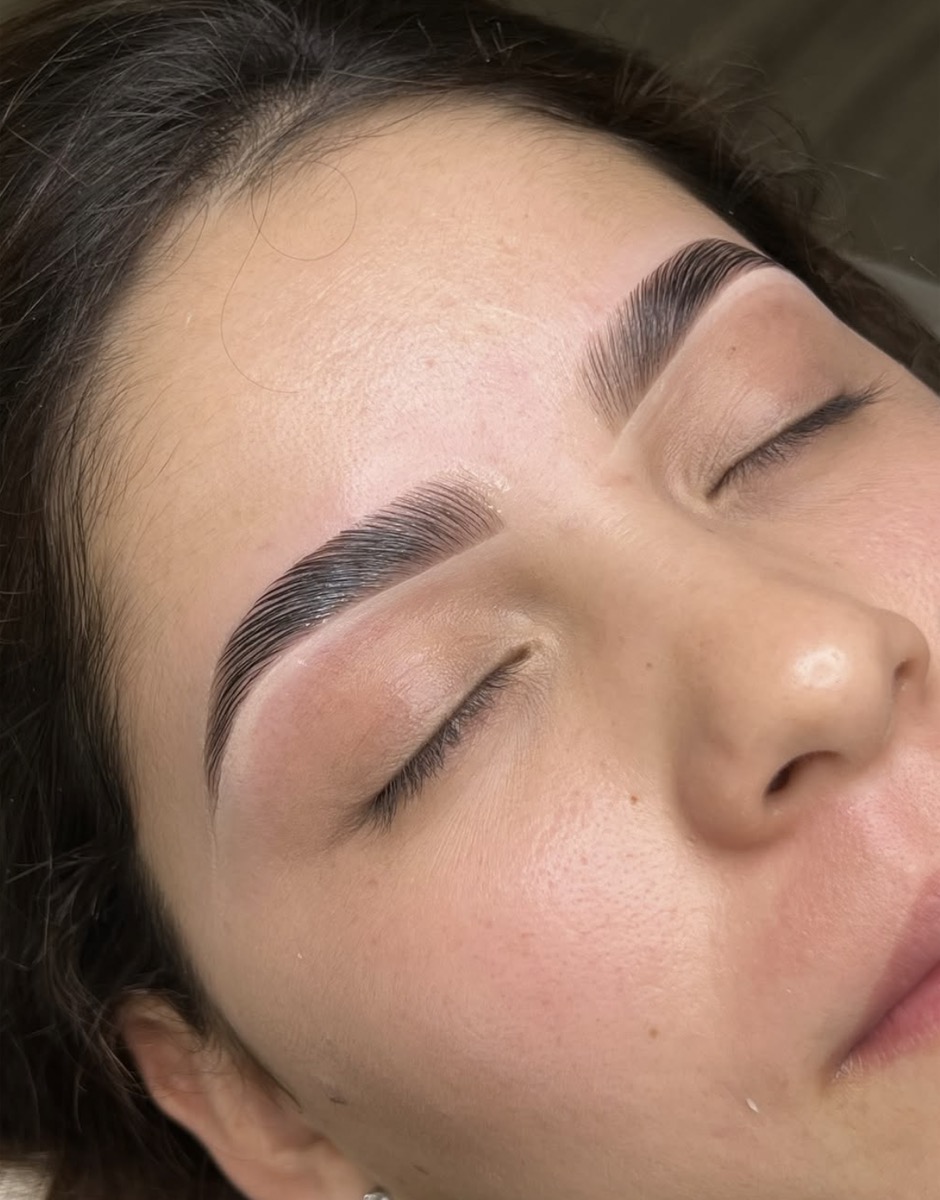 Henna brows Edmonton client result