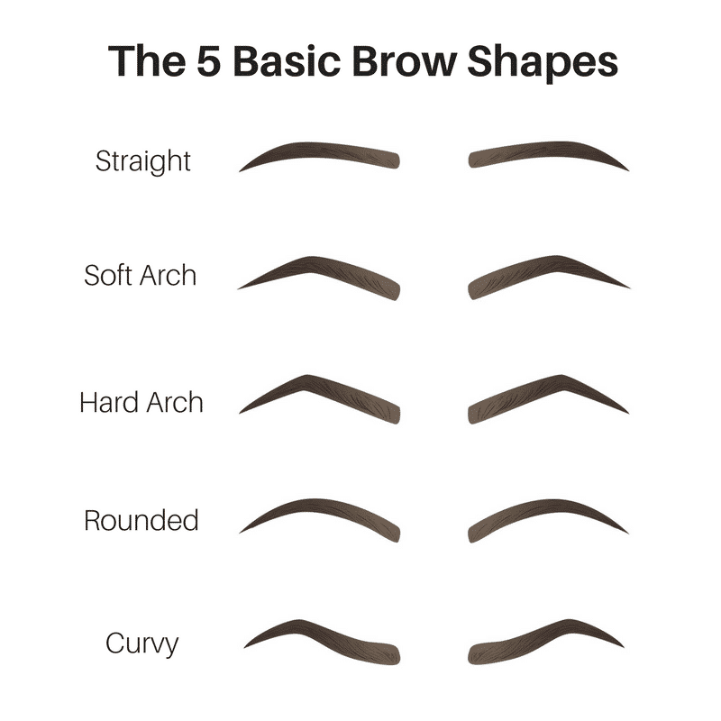 The 5 Basic Brow Shapes