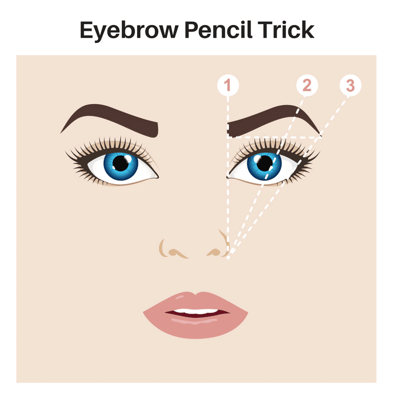 Eyebrow Pencil Guide