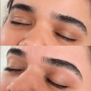 Eyebrow Threading Before and After
